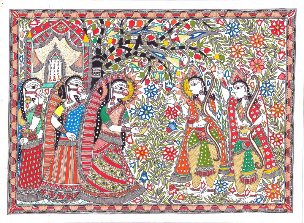 Madhubani painting is the most popular folk art