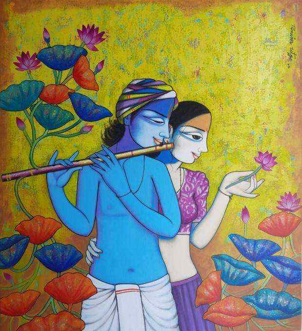 Lord krishna and Radhe-Positive emotions
