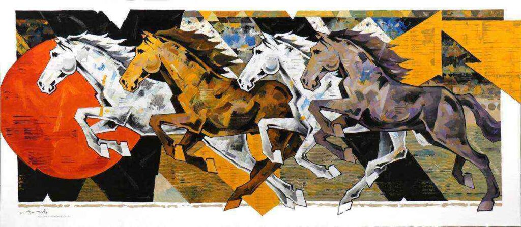 Vastu Horse Painting