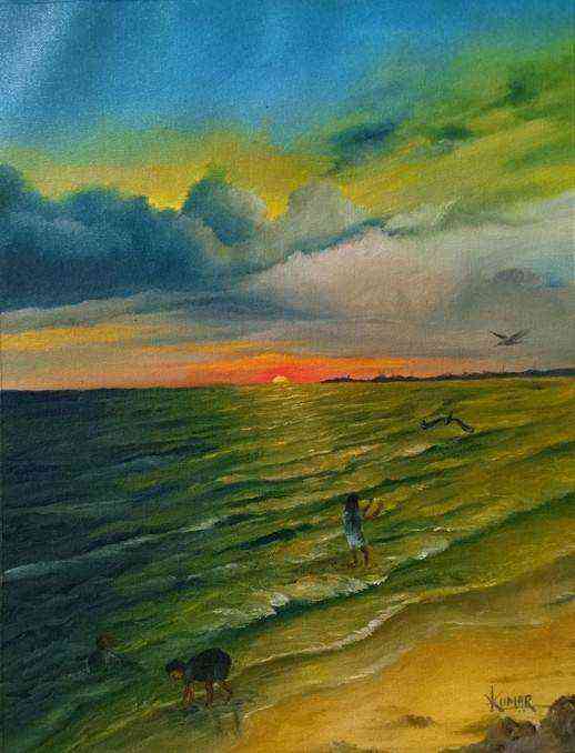 Seascape paintings blog by Abigail Sadhana Rao