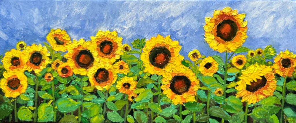 Sunflowers Painting Blog - P Abigail Sadhana Rao