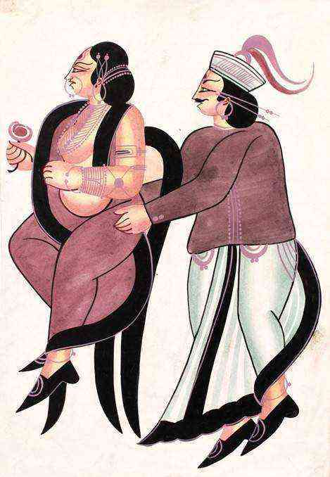 Kalighat painting 