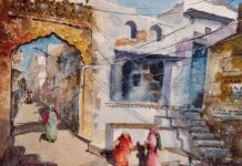 Discover Watercolour Streetscapes Of India