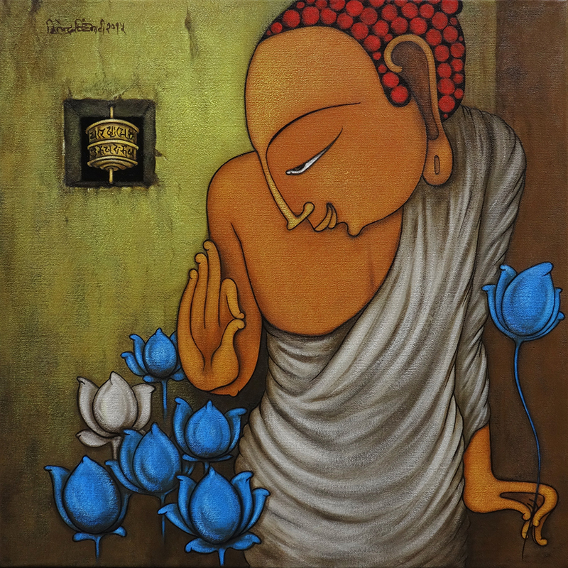 Contemporary Buddha Canvas Paintings online