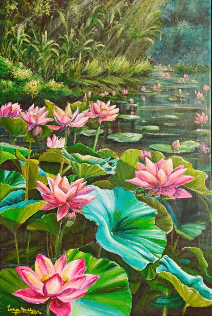 Nature Inspired Art For Home Decor 3 Lotus paintings
Art for home decor
Green art pieces
Nature-inspired art
Abstract green paintings
Botanical art for walls
Green wall art ideas
Green color in interior design
Art with natural hues
Calming art for homes
