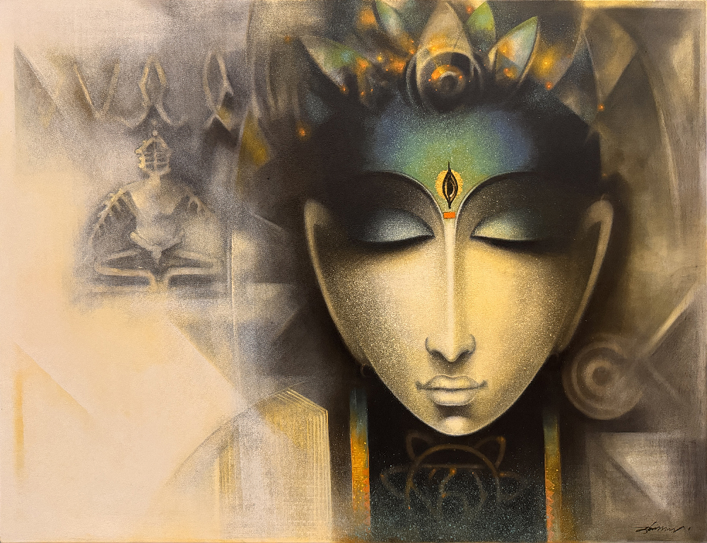 contemporary painting by emerging artist Somnath Bothe