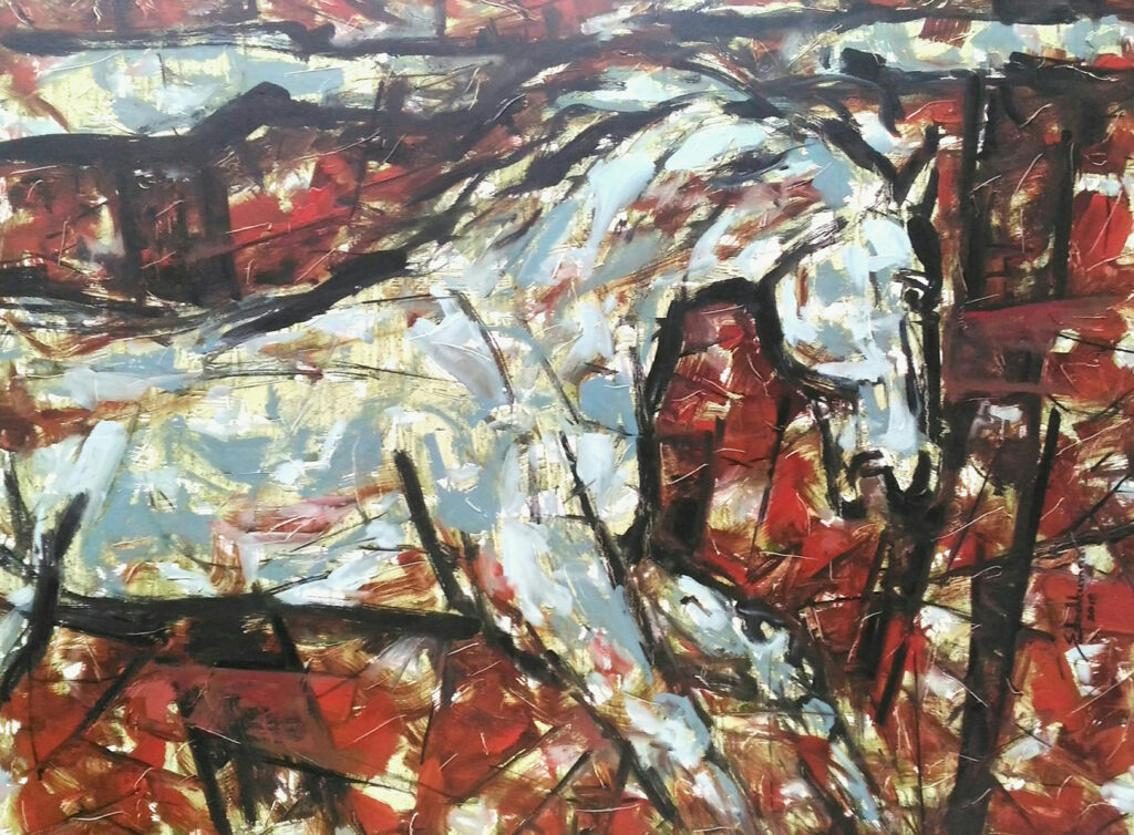 Abstract horse paintings online