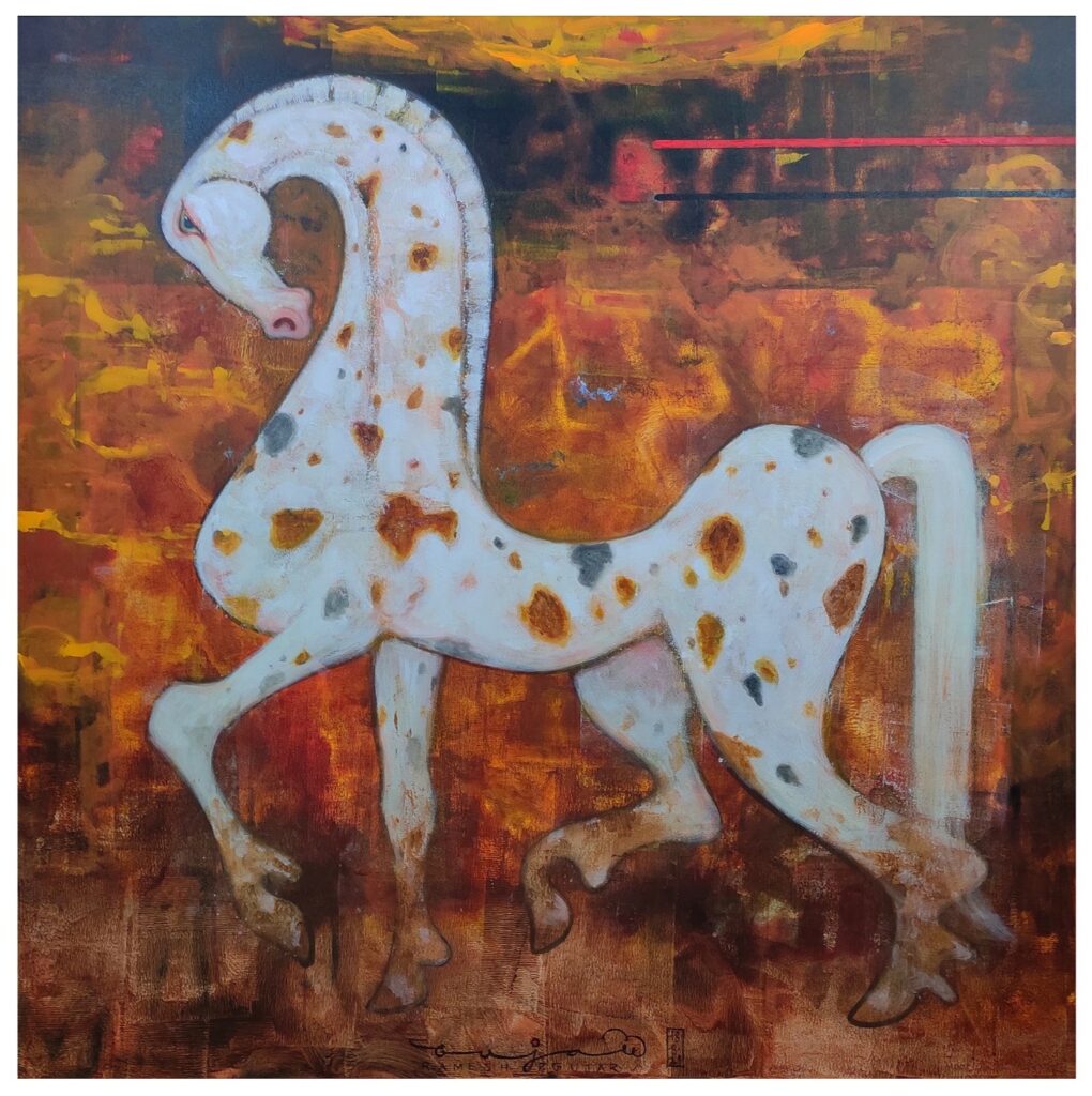 Horse Paintings by Ramesh P Gurjar