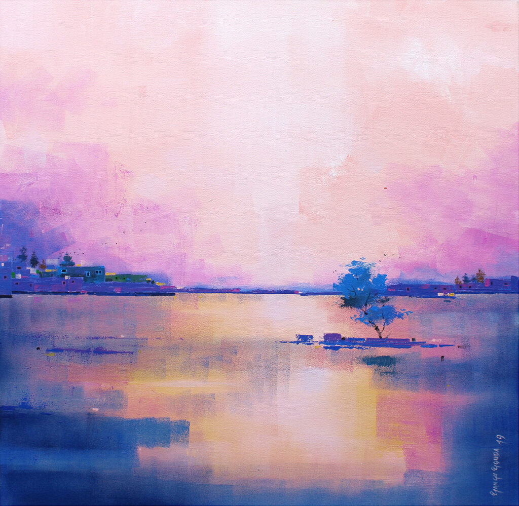 landscape painting by gangu gouda