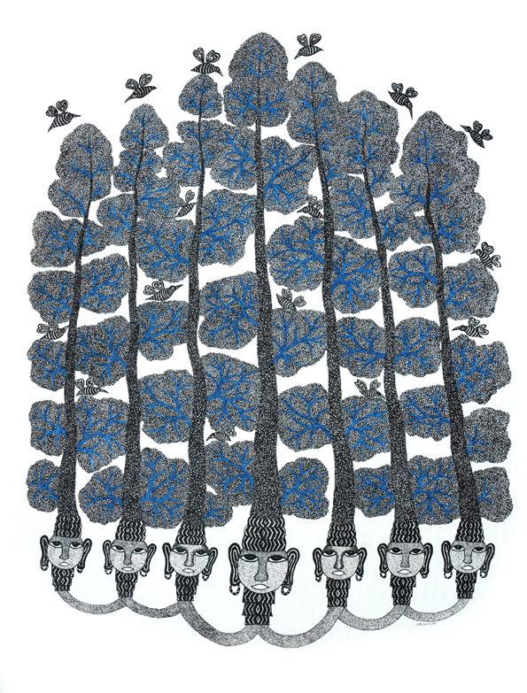 Healing Through Art: How Homegrown Artists Are Addressing Mental Well-being 4 Healing through art- gond painting by sunil shyam