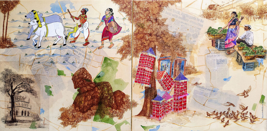 Why Indian Art Collectors Are Moving Beyond Paintings to Mixed-Media Works 1 mixed media art by Debabrata Biswas