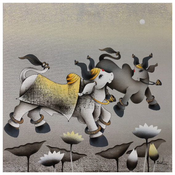 Sacred journey of nandi ( monochrome ) by paras parmar