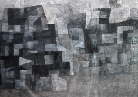 Untitled Monochrome by Pradip Majumdar
