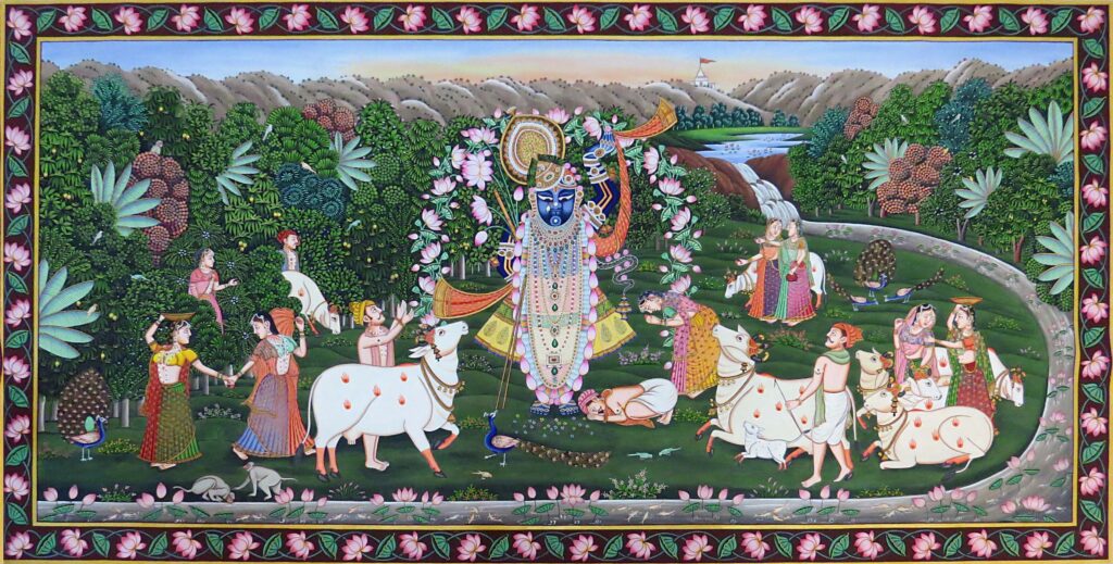 Timeless Indian artwork by unknown artist; pichhwai painting