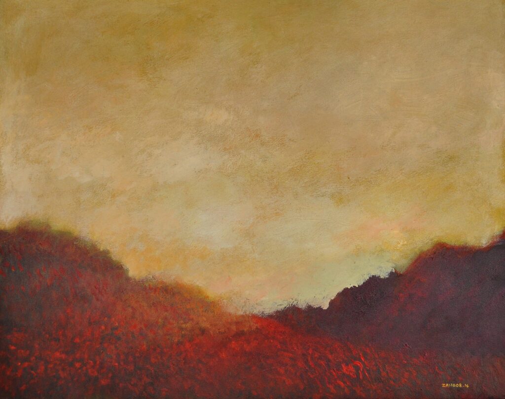 The Quiet Strength of Earth Tones in Modern Indian Paintings 2 earth tone painting by Zargar Zahoor