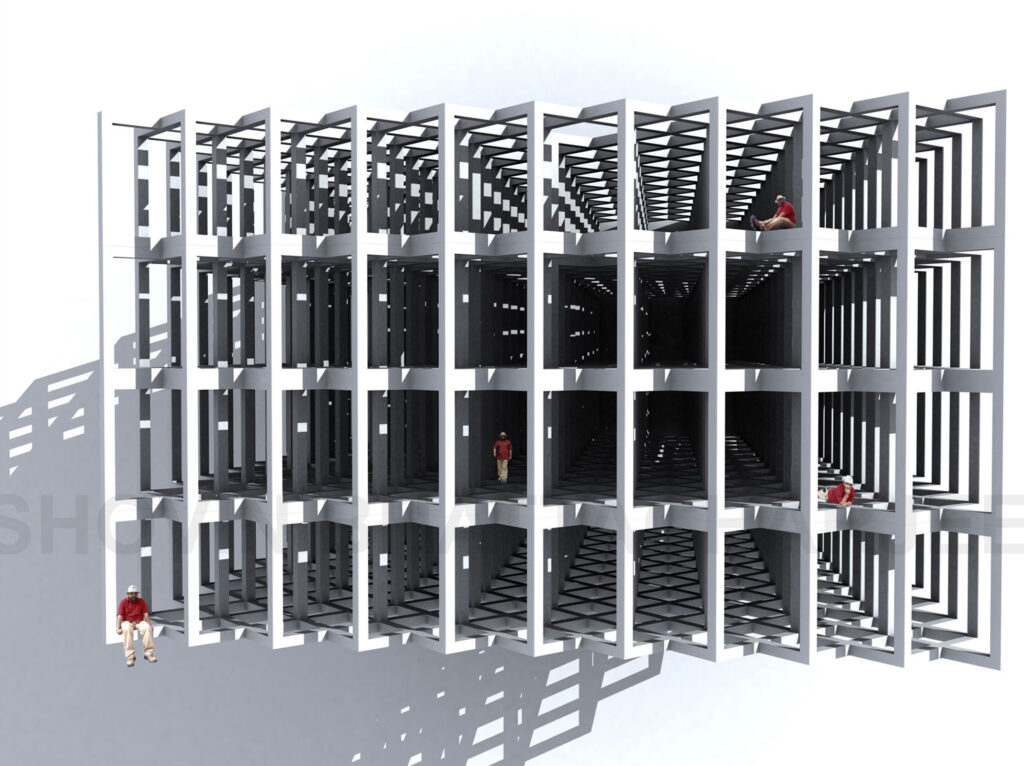 Urban India art by SHOVIN BHATTACHARJEE
