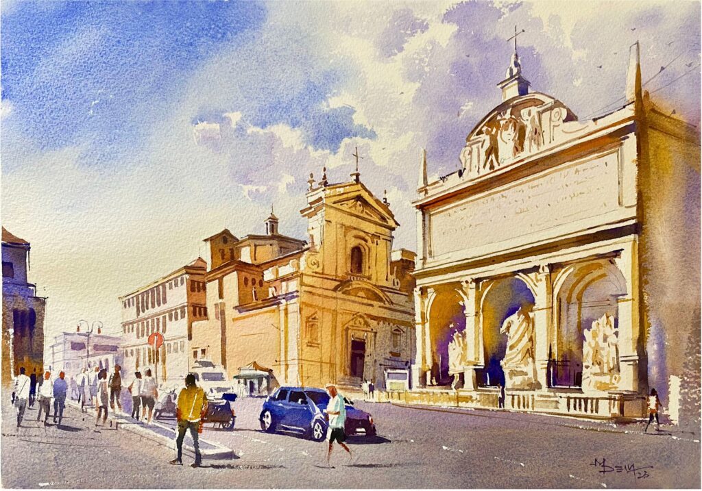 urban india art by Deivasigamani M