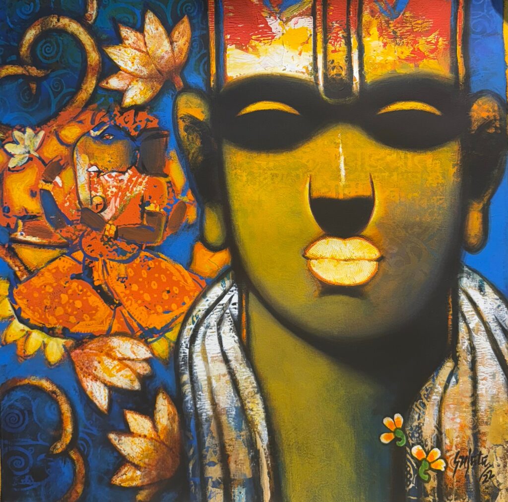 Symbolic elements in Indian artworks by Sujata Achrekar