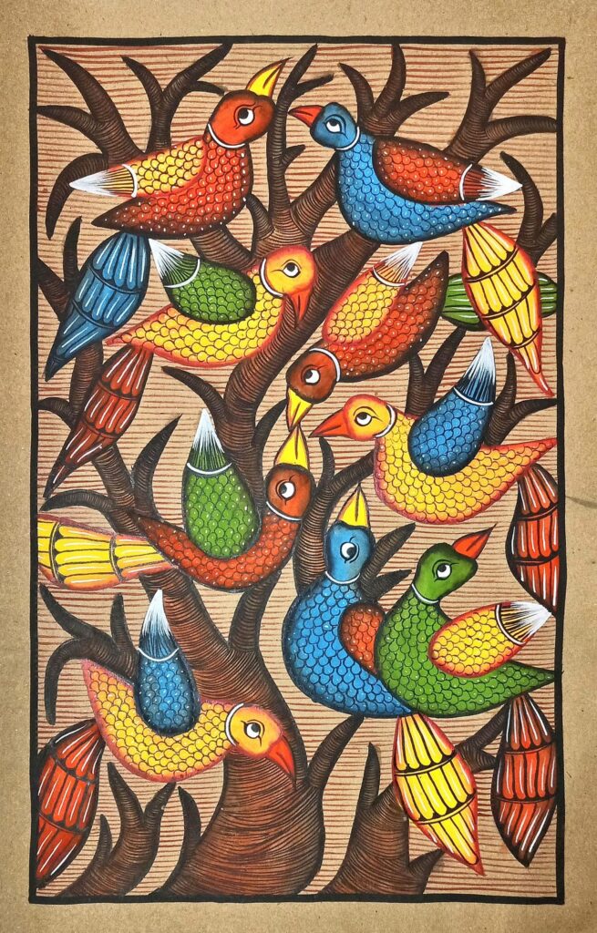  indigenous art - tribal art by Layala Chitrakar