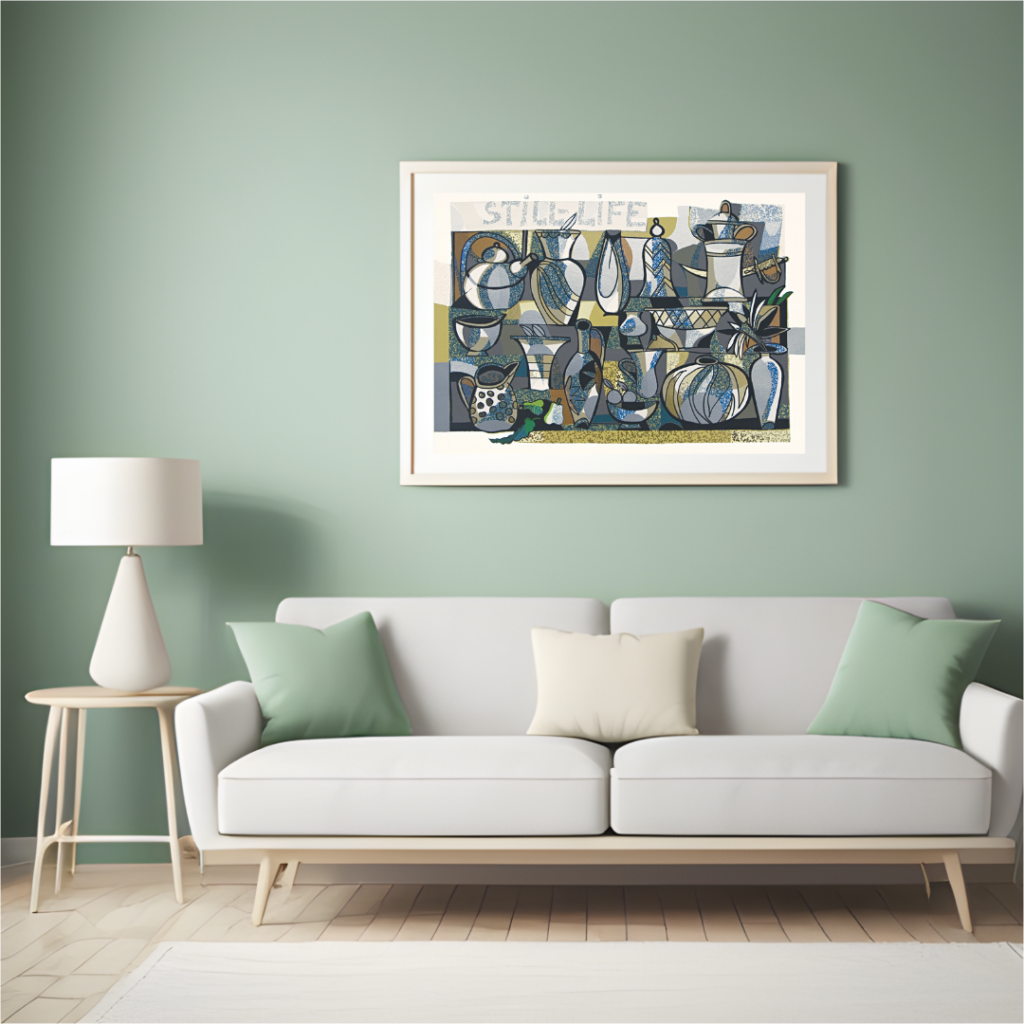 white space in framing the artwork- Hidden Sword by Jyoti Bhatt